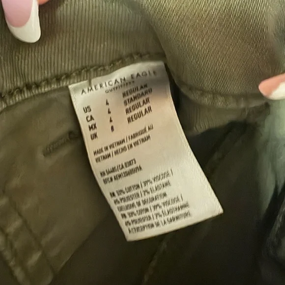 American Eagle Outfitters Olive Green jeans - Picture 2 of 7